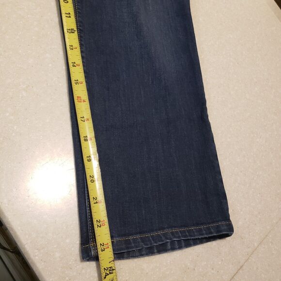 Chico's Platinum Crop Jeans Blue Size 2.5 Cropped Ankle Summer Beach - Picture 10 of 10